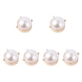 thumbnail image 1 of KLKCMS 6 Pieces Button Covers Classic Cufflinks for Graduation Anniversary Business Gold, 1 of 9