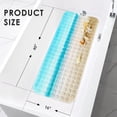 thumbnail image 2 of Blue Sea Wave Shell Bath Mat for Tub Non Slip, Beach Sea Summer 40 X 16 Inch Extra Long Bathtub Mat, Shower Mat for Tub Anti Slip with Suction Cups and Drain Holes for Kids Adults Elderly, 2 of 6