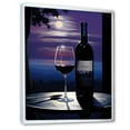 thumbnail image 2 of Designart "Silhouetted Shiraz I" Wine Floater Framed Wall Art Living Room, 2 of 5