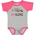 thumbnail image 3 of Inktastic I Love Sloths Girls Baby Bodysuit, 3 of 5