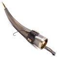 thumbnail image 4 of Mythrojan 100% Natural Viking Drinking Horn with Leather Holster and Canvas Bag, 350ml, Medieval Norse Style for Beer, Mead, Ale, LARP & Cosplay, 4 of 5