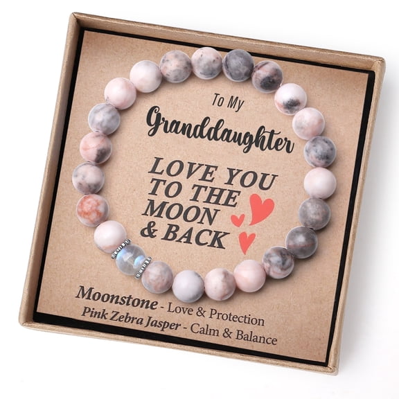 THEMEROL Granddaughter Gifts from Grandma Grandpa Christmas Stocking Stuffer for Granddaughter Bracelet Birthday Teen Gifts Ideas Valentines Easter