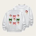 thumbnail image 1 of Cowsor Chandails en Molleton Filles Enfants Mignons Graphiques Col Rond Chandail Tops Manches Longues Vacances, 1 of 5