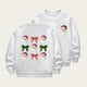 thumbnail image 1 of Cowsor Girls Sweatshirts Kids Cute Graphic Crewneck Pullover Tops Xmas Long Sleeve Holiday Shirts, 1 of 5