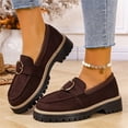 thumbnail image 5 of EKVAHL Platform Loafers for Women Fashionable Retro Outdoor Loafer Comfortable Slip-Ons Chunky Shoes for Casual Outfits Daily Wear, 5 of 6