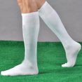 thumbnail image 3 of Men's Solid Color Football Stockings Sport Soccer Long Socks Over Knee High Sock Baseball Hockey Socks, 3 of 6