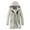 Beige, variant on CALAFEBILA Men Coats & Jackets,Men Casual Solid Hooded Zipper Hooded Mid Length Long Sleeve Jacket Coats