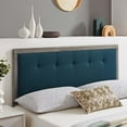 thumbnail image 2 of Tufted Headboard, King Size, Wood, Fabric, Grey Gray Navy Blue, Modern Contemporary Urban Design, Bedroom Master Guest Suite, 2 of 9