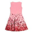 thumbnail image 4 of AUNVITO Girls Summer Sleeveless Dress with Sequins Print Round Neck Fitted Waist Casual Dress, 4 of 6
