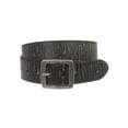 thumbnail image 1 of Men's Snap On 1 1/2" (38 mm) Rectangular Vintage Retro Leather Belt, 1 of 1