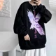 thumbnail image 3 of Sudadera para hombre, jersey blanco gráfico, ropa de hip hop para hombre, sin capucha, ropa de calle cálida, sencilla, emo, novedad de otoño, top de lujo S, 3 of 5