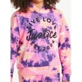 thumbnail image 2 of Justice Girls Everyday Faves Fleece Hoodie Sweatshirt, Sizes 5-18 & Plus, 2 of 4