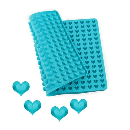 

miaomiaocc Cake Mould Multi-purpose Silicone Baking Mat Silicone Baking Mould Mini Heart Silicone Mat Blue