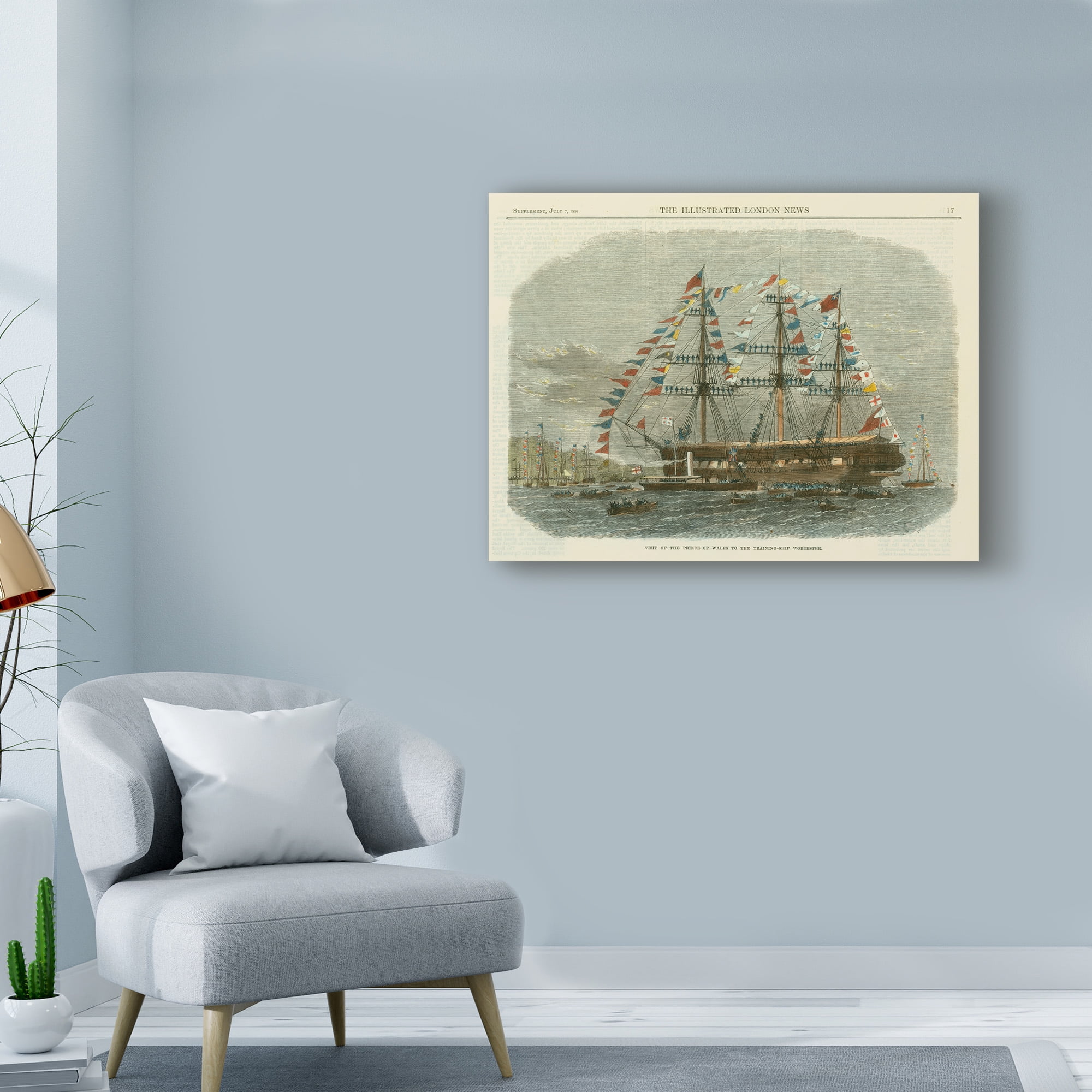 Trademark Fine Art 'Antique Clipper Ship I' Canvas Art by Vision Studio