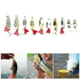 thumbnail image 4 of Kit de Señuelos de Pesca de lentejuelas, cebo Artificial duro con anzuelo, accesorio de pesca XLT-1, 10 Uds. YUNYI BRAND  Deportes, 4 of 8