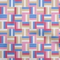 thumbnail image 1 of oneOone Silk Tabby Light Brown Fabric Geometric Bold Lines Sewing Material Print Fabric By The Yard 42 Inch Wide, 1 of 4