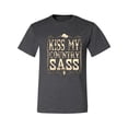 thumbnail image 2 of Wild Bobby, Kiss My Country Sass, Pop Culture, Men Graphic Tee, Heather Black, 5X-Large, 2 of 4