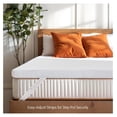 thumbnail image 2 of Memory Foam Mattress Topper, Gel Infused Foam Topper, Breathable Bed Topper with Cover, Pressure Relieving, Certified, 4 Inch(White Cover), Full Size, 2 of 8