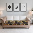 thumbnail image 2 of Xixirimido Sectional Couch Covers 3Pcs Stretch Sofa Covers Washable Couch Cushion Slipcover with Elastic Bottom Universal Furniture Protector, Black Cat Vibrant Floral, 2 of 8