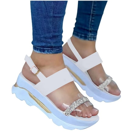 

Womens Summer Ladies Flat Thick Soled Shoes Fashion Casual Beach Sandals Summer Open Toe Slide Sandals Comfortable Flats Flip-Flops Sandal Casual Platforms Wedge Sandals Heeled Sandals A21292