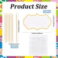thumbnail image 2 of 1set 1 set Paper Blackboard Cake Toppers Cake Insert Cards for Cake Decoration with Bamboo Stick White 59x90x0.5mm, 2 of 5