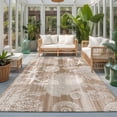 thumbnail image 2 of 5'x7' Area Rugs, Brown Coastal Indoor Outdoor Area Rug for Living Room Bedroom, Nautical Coral Starfish Shell Seahorse Ocean Washable Bathroom Rugs Kitchen Floor Carpet Mats Home Decor Aesthetic, 2 of 8