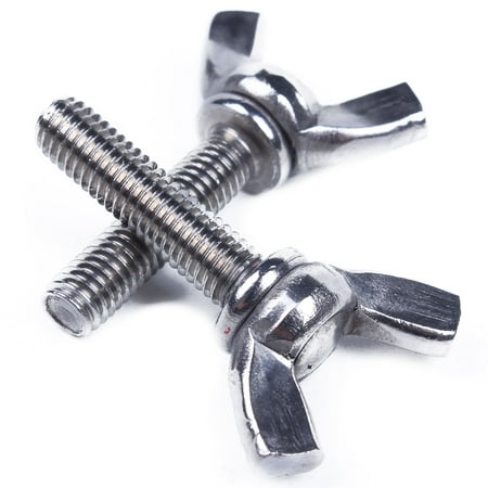 

M5x20mm 20mm Wide 304 Stainless Steel Wing Head Screw Bolts 5pcs