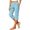 C-Sky Blue401, variant on DHFJKG Capri Pants For Women Stretch Yoga Relaxed Fit Side Slit Cropped Pants With Pockets Casual Summer Comfy Trousers