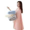 thumbnail image 5 of Jubipavy Coral Velvet Towel Bath Towel Bath Towel Set Deluxe Bath Towel Ultra Soft Cotton Towel Set High Absorbent Towel, 5 of 5