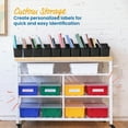 thumbnail image 4 of ECR4Kids Letter Size Plastic Tray Organizer with Lids, Large, Storage Bins, Assorted, 10-Piece, 4 of 9