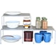 thumbnail image 5 of Bros Expandable Stackable Kitchen Cabinet and Counter Shelf Organizer, Silver,bronce, 5 of 19