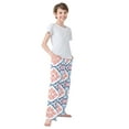 thumbnail image 4 of FORMRS Kids Pajama Pants with Pockets Size 13-14Y Boys Lounge Sleep Bottoms, Mosaic Flowers Pattern, 4 of 8
