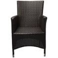 thumbnail image 3 of Modway Convene Aluminum and Rattan Patio Dining Armchair in Espresso/Beige, 3 of 5