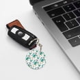thumbnail image 6 of Naloa Hello Summer Print Round Keychain Keychain Key Ring, Key Tag, Key Chain Bulk for Gift Accessories (Round), 6 of 7