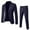 Navy, variant on Mens Suits 2 Piece Slim Fit 1 Button Business Formal Blazer Jacket Waistcoat Trousers Wedding Gray XXL