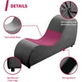 thumbnail image 4 of MUZZ Yoga Chairs for Adults, Velvet Yoga Chaise Lounge for Adult Exercise, Stretching, Relaxation, Modern Curved Tantra Chairs for Bedroom,Living Room(Dark Grey), 4 of 6