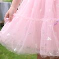 thumbnail image 6 of IBTOM CASTLE Toddler Kids Girls Butterfly Dress Sparkle Tulle Ruffle Sleeve Wedding Formal Birthday Pageant Shoot Dresses 5-6 Years Pink, 6 of 7