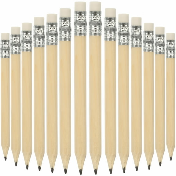 CCOCC Golf Pencils 35Pcs Short Round Wood Pencils with Eraser for Preschoolers & Kindergarten,3.94"X0.28"X0.28"
