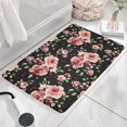 thumbnail image 3 of Pioneer Flower Floral Print Flannel Non Slip Door Rugs,Washable Door Mats Indoor,Decorative Door Mats,Dirt-Resistant and Absorbent Doormat for Entrance,Bedroom,Kitchen,Bathroom,23.5"x16", 3 of 5