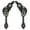 BLACK, variant on Hilason Western Leather Spur Straps Brown Floral Carving With Concho