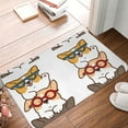 thumbnail image 4 of Pofeuu Corgi Dog2 Print Flannel Doormats Rug16"x24"Rug Washable Doormats Indoor Outdoor Rugs for Layered Front Door Mats, Porch, Kitchen, Entryway, 4 of 7