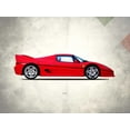 thumbnail image 2 of Rogan, Mark 32x25 Gold Ornate Wood Framed with Double Matting Museum Art Print Titled - Ferrari F50, 2 of 4