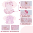 thumbnail image 3 of QBLEEV Dog wedding Dress for Bride Formal Pink Wedding Skirt with flounces and Veil for Small and Medium Dogs and Cats-S, 3 of 8