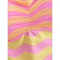 thumbnail image 4 of Conjunto de tankini con cuello halter en zigzag de talla grande Rosegal  Tankinis, 4 of 5