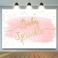 thumbnail image 1 of Pink And Gold Glitter Sprinkle Baby Shower Backdrop, 1 of 5