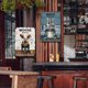 thumbnail image 3 of Kit Pintura Hierro Rectangular Placa Metal Vintage Alce Bar para El 30x40cm 2 Uds., 3 of 9