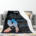 thumbnail image 2 of LHSHID Blanket Gifts to My Husband Birthday Gift for Husband Gifts for Husband from Wife Blanket Anniversary Birthday Gifts for Him Husband Husband Gifts from Wife to My Husband Blanket 40"x50", 2 of 9