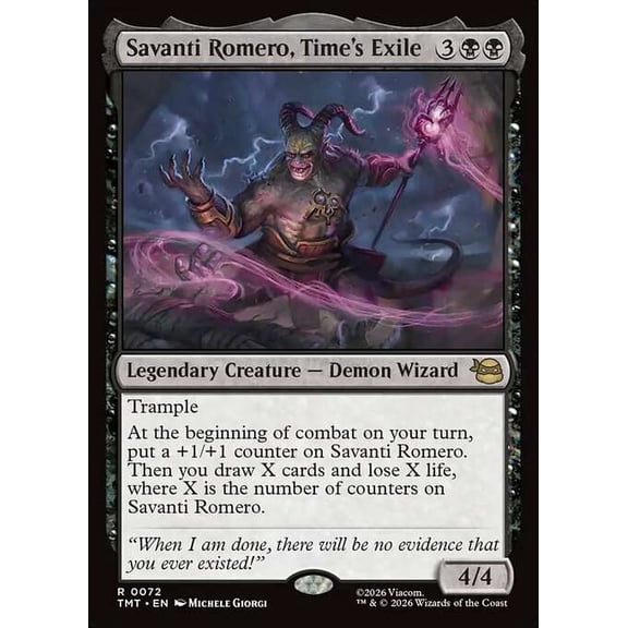 MtG Teenage Mutant Ninja Turtles Rare Savanti Romero, Time's Exile #72