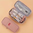 thumbnail image 2 of Student Large Capacity Double Layer Retractable Pencil Case Simple Style Girl Boy Junior High School High School Students Tote Stationery Box, 2 of 5