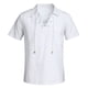 thumbnail image 2 of Camisa de playa holgada de cuello en V y manga corta con cordón para hombre - Tejido de lino, estilo retro informal, yoga/deporte, 2 of 6